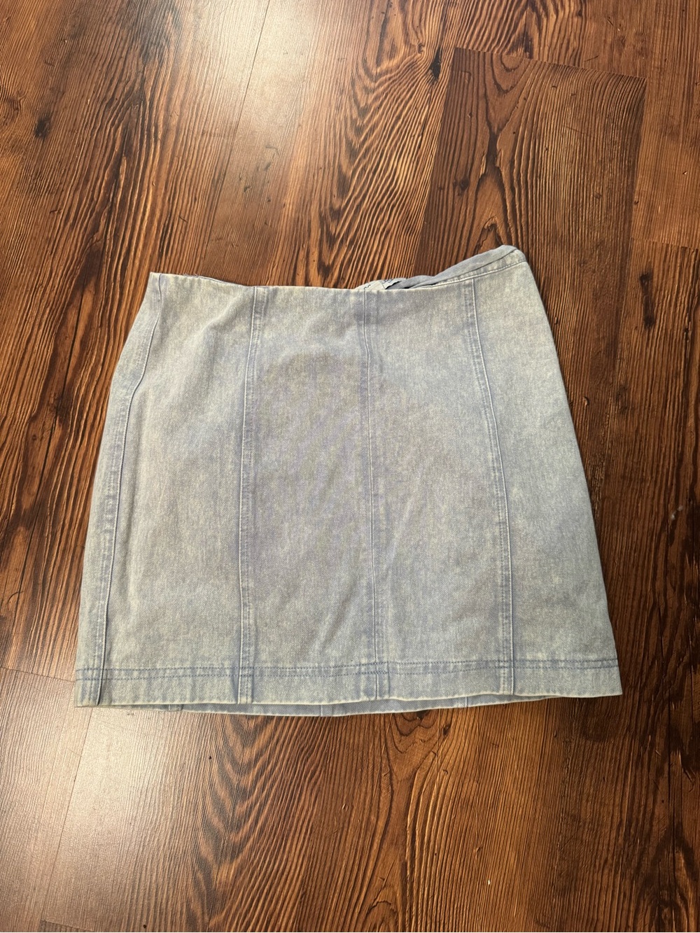 Classic Light Blue Denim Mini Skirt